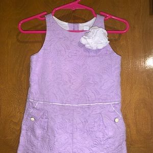Janie & Jack Lavender romper for baby girls.